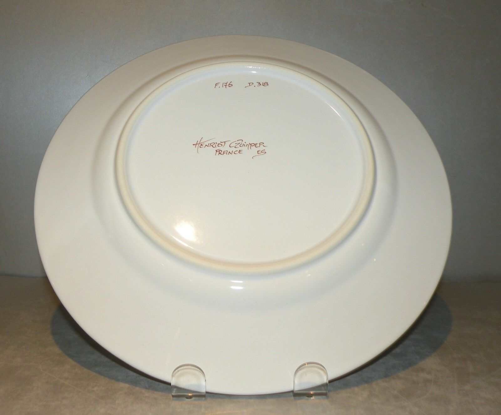 Luncheon Plate with lady , Henriot