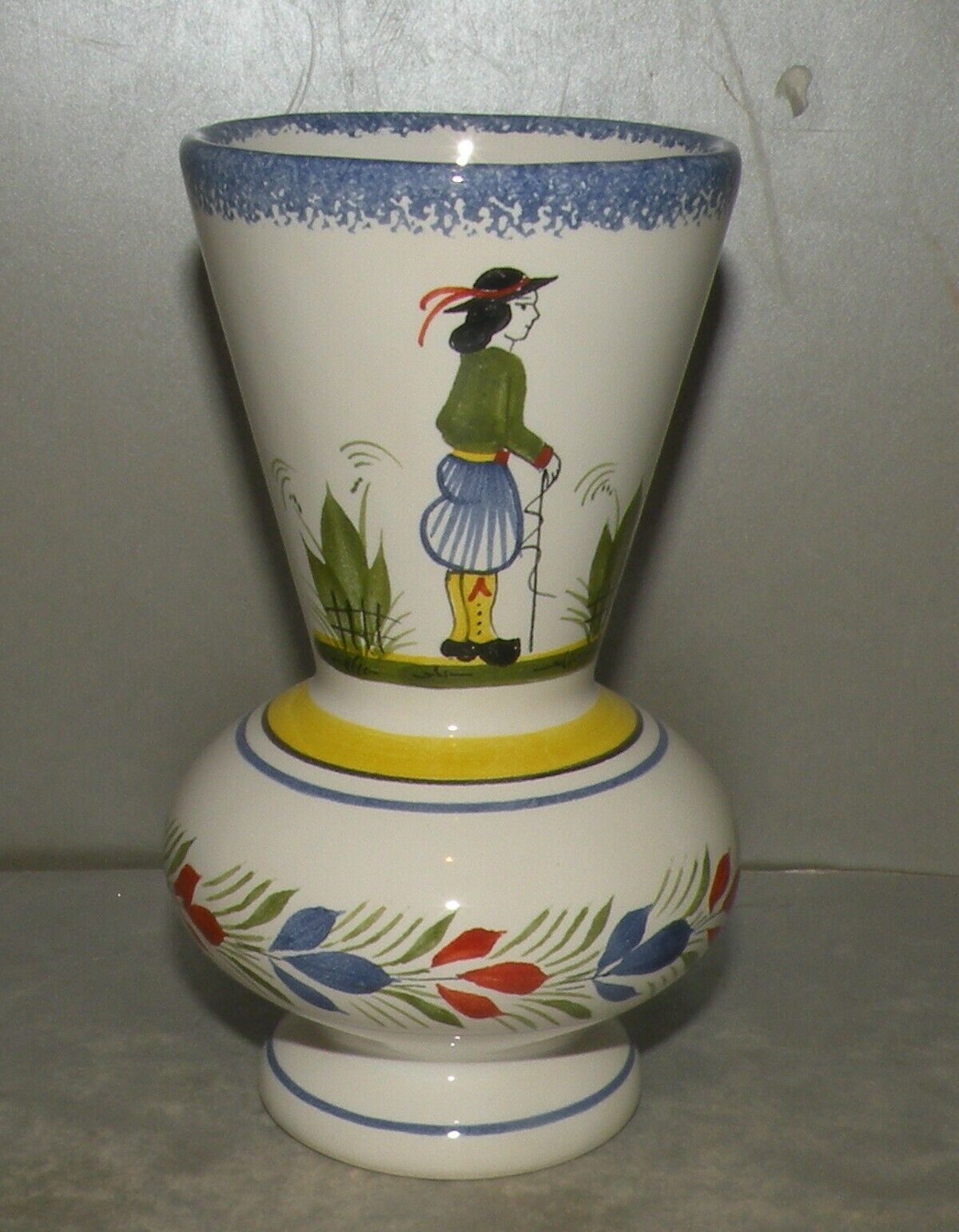 Small vase with a Man , Henriot