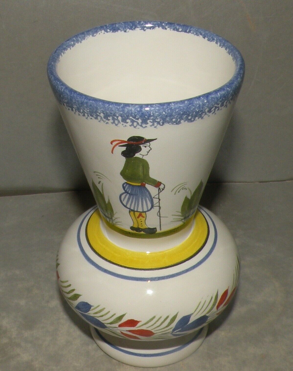 Small vase with a Man , Henriot