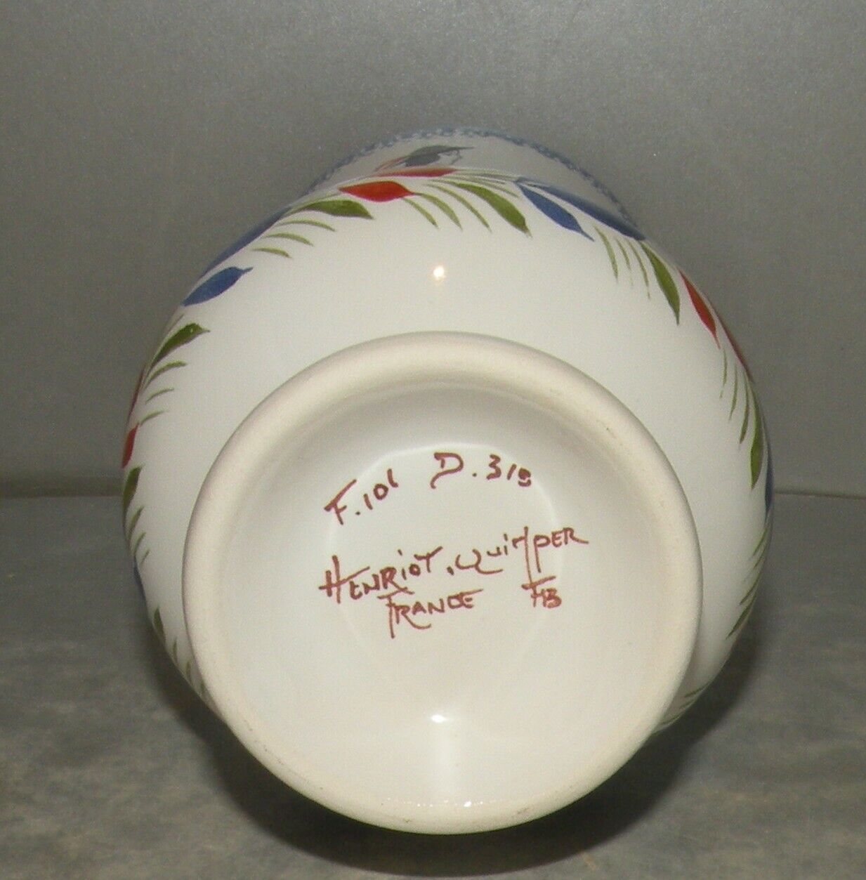 Small vase with a Man , Henriot