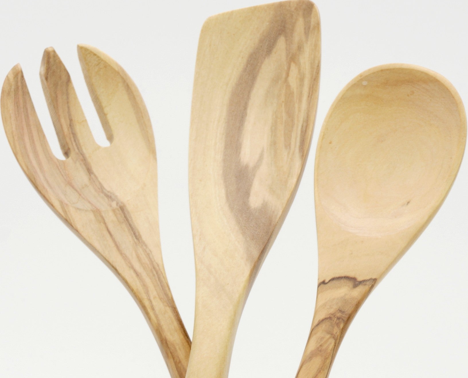 3 olive wood utensils first quality