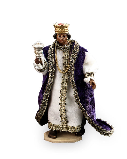 Wise Man moor with myrrh (Caspar)   - Oriental nativity dressed- 10903-07