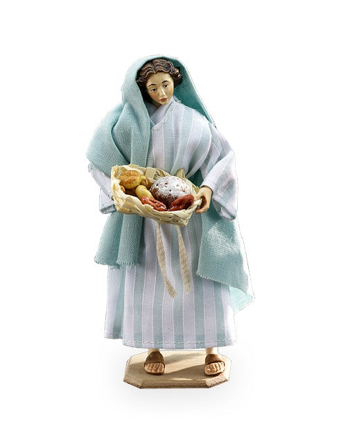 Woman with bread-basket  - Oriental nativity dressed -  10903-471