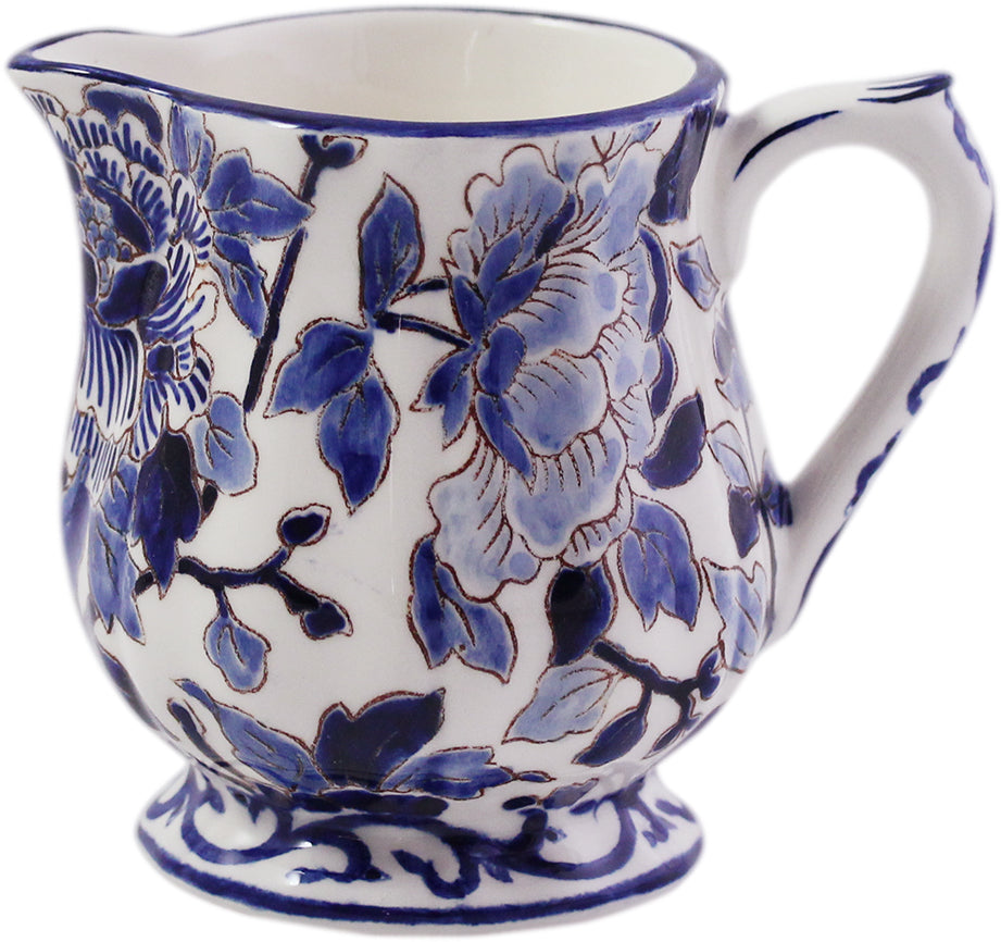 Creamer Hand Painted Pivoines Bleues