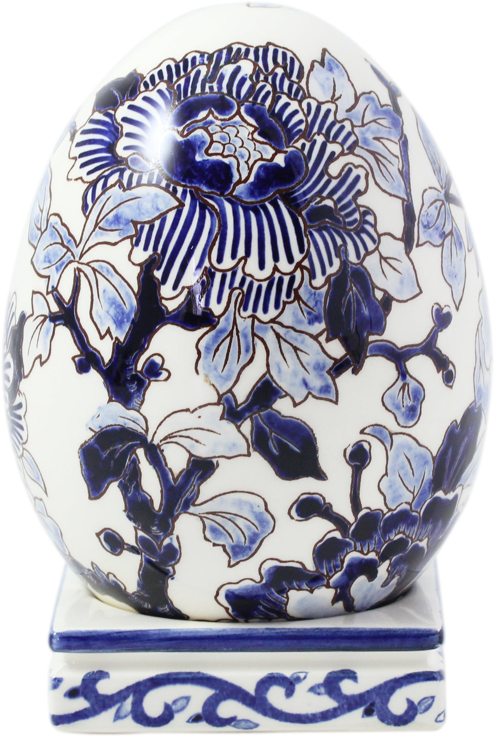 Egg On Stand, Pivoines Bleu