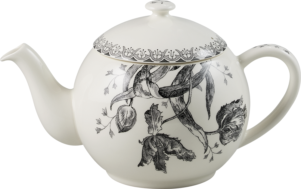 Tea Pot Tulipes Noires