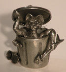 Cat in the garbage box, Michel Laude