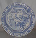 Dinner Plate, Oiseau Bleu Mono