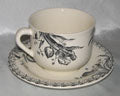 Breakfast Cup & Saucer, Tulipes Noires