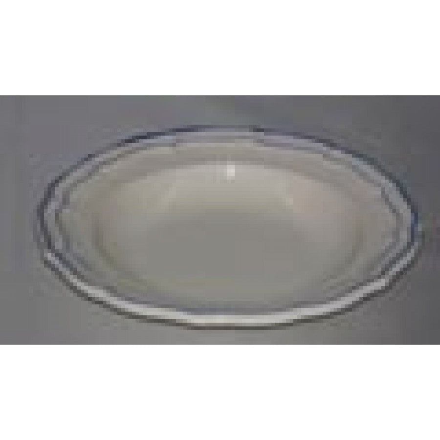 Rim Soup Plate, Filet Bleu