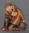 Shepherd kneeling with hat, Kastlunger