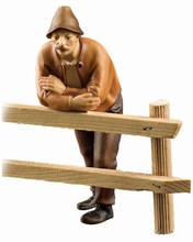 Man at the window fence, Rustic