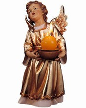 Candlestick angel with gold dress, 10164-AOR, Angels