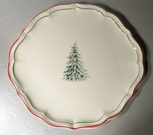 Round Cake Platter, Filets Noel