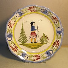 Fluted Soup Plate with Man, Tradition