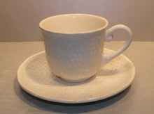 U S Tea Cup & Saucer, Pont Aux Choux White