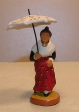 Arlésienne with sunshade  ( 530 ) Fouque, 6 cm