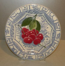 Bread & Butter  Plate Cherries, Oiseau Bleu Fruits