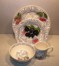 4 Pc. Place Setting, Oiseau Bleu Fruits