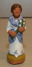 Lady with lilies ( Lys ) , ( 216 )   Fouque, 4 cm