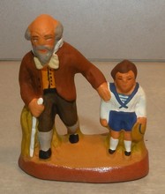 Blind man and his son,  ( 306 ) Fouque, 4 cm
