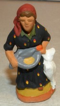 Farmer's wife carrying a goose, ( 157 )    Fouque, 4 cm