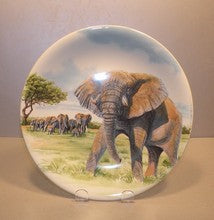 Dessert Plate Elephant, Safari