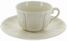 Tea Cup & Saucer, Pont Aux Choux White