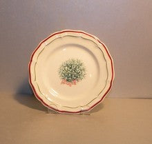 Bread & Butter Plate Mistletoe , Filets Noel