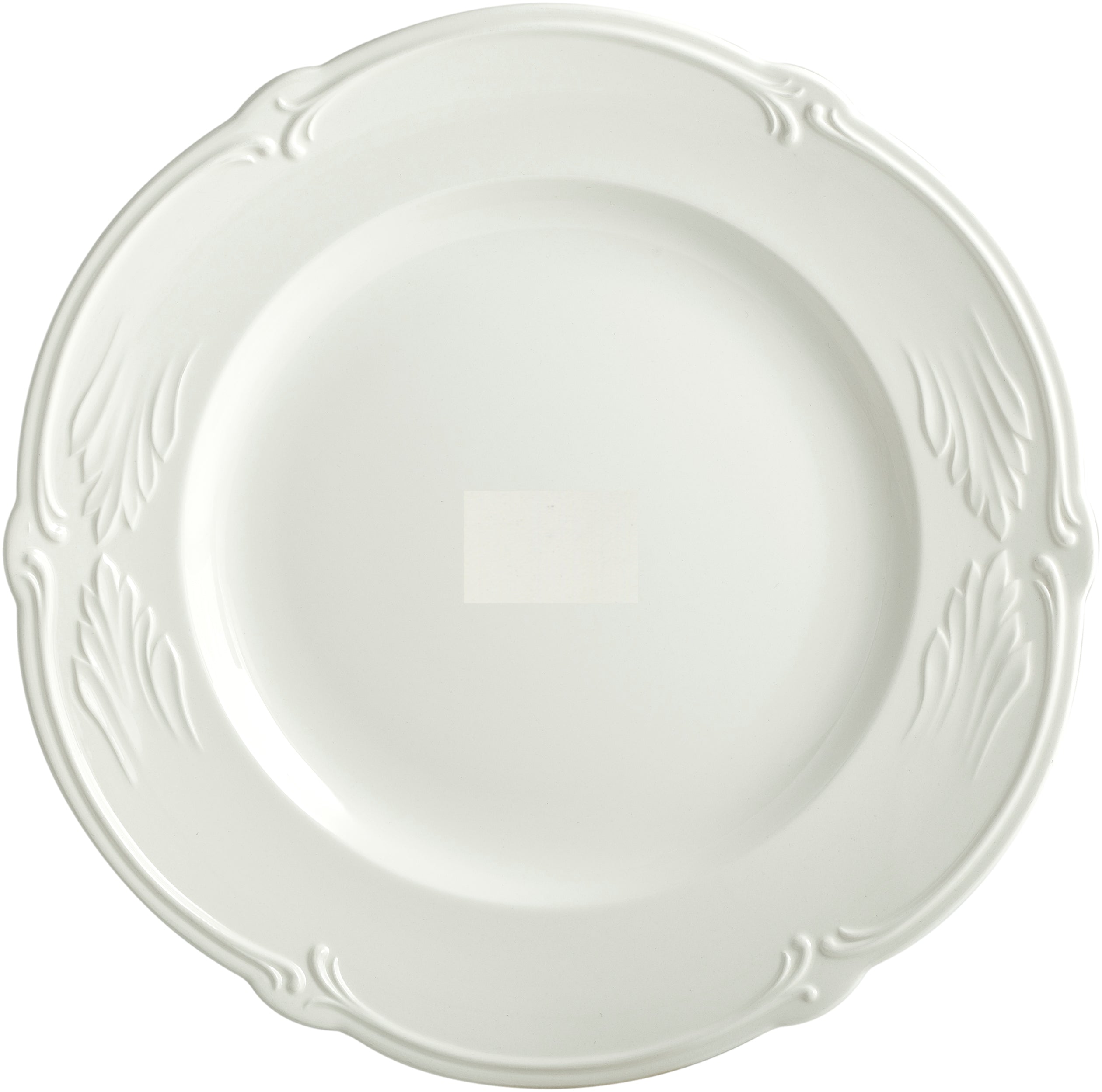 Presentation Plate, Rocaille White