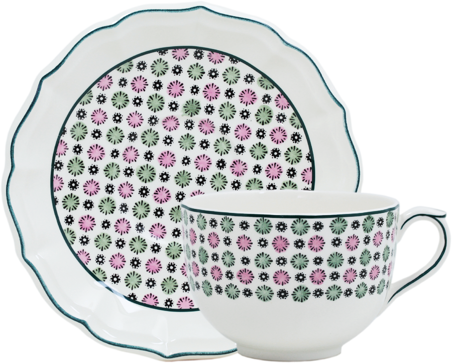 Jumbo Breakfast Cup & Saucer, Dominote