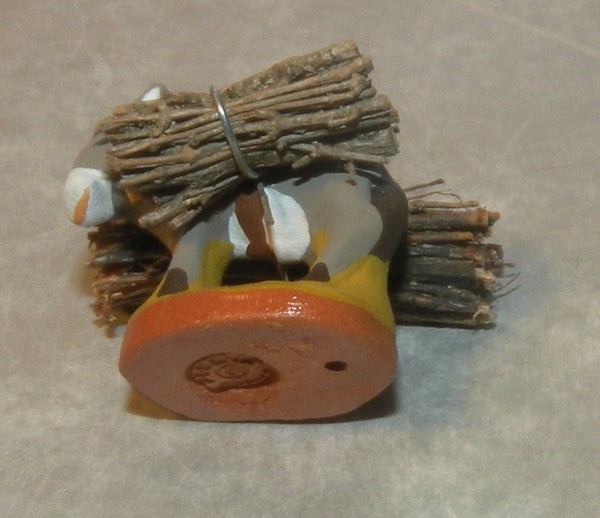 Farmer's donkey with wood bundle, Fouque 2cm