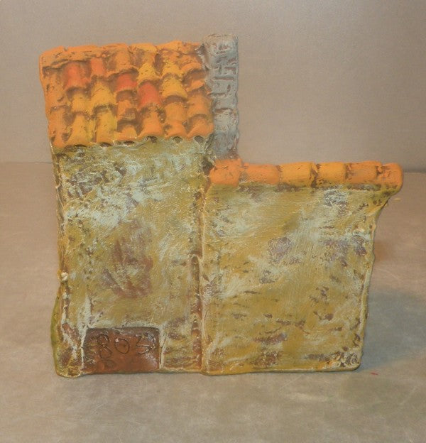 Hut and open Barn,(all clay),  Fouque 2 cm