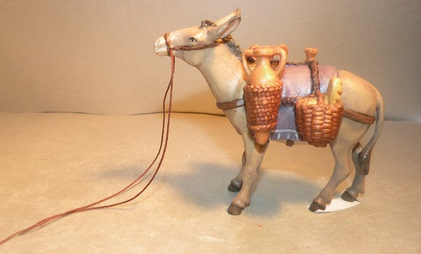 Donkey with water and bread load Venetian Nativity