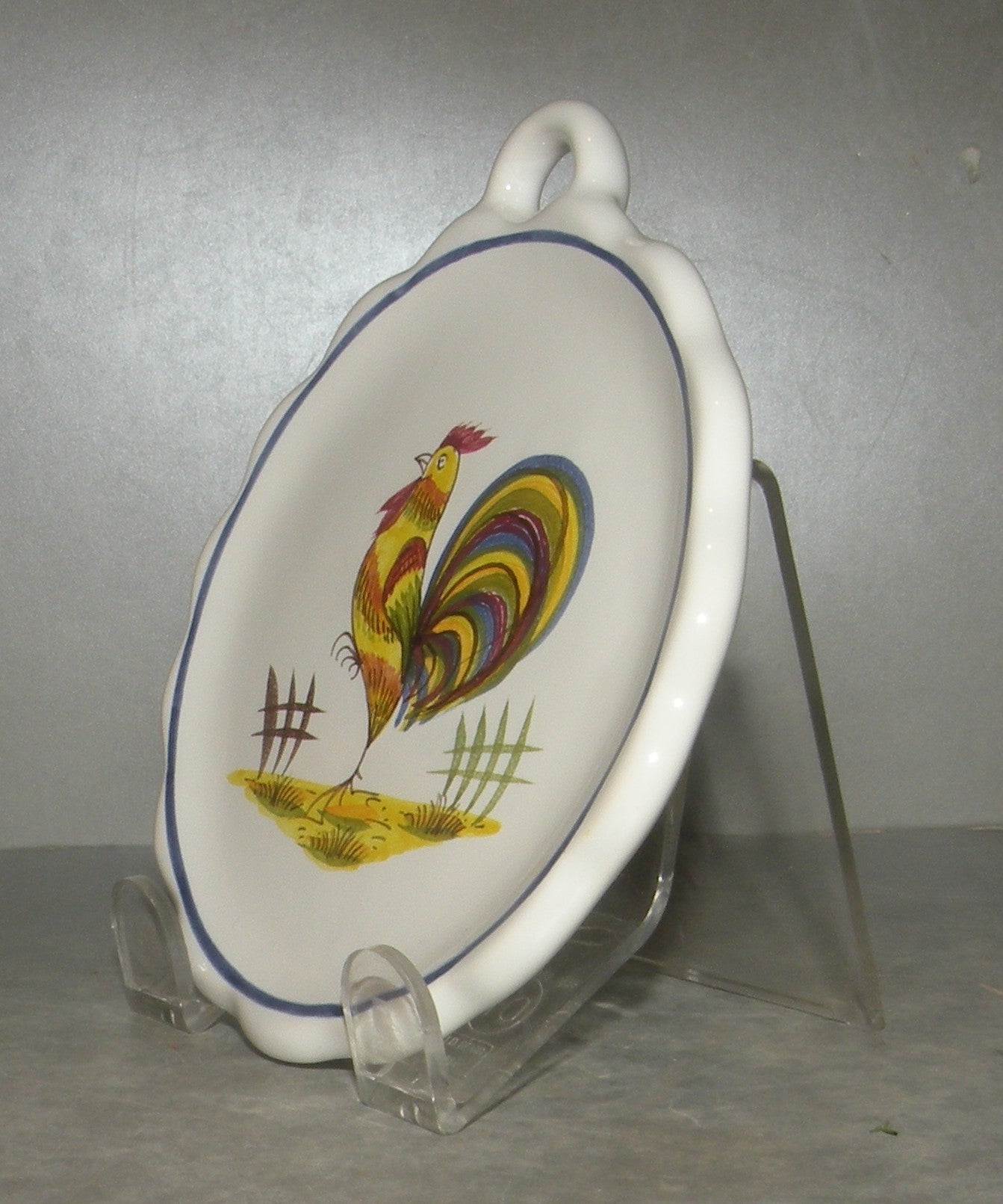 Dish with handle, Coq Francais