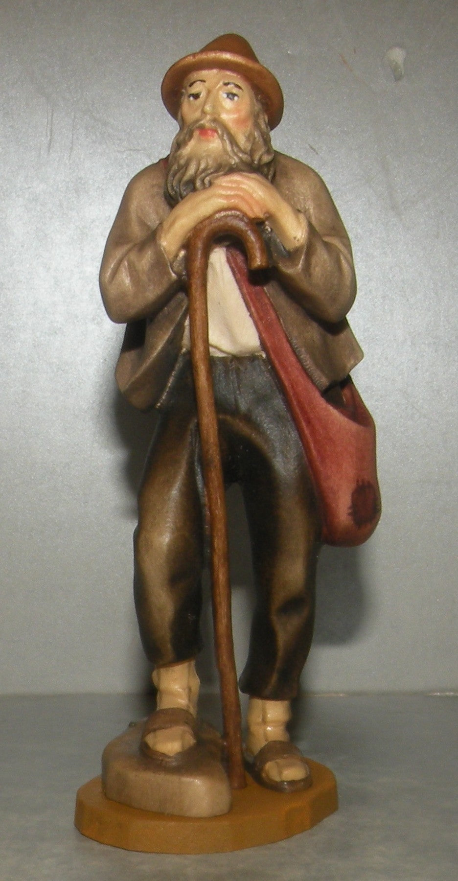Shepherd with walking stick, Rustic