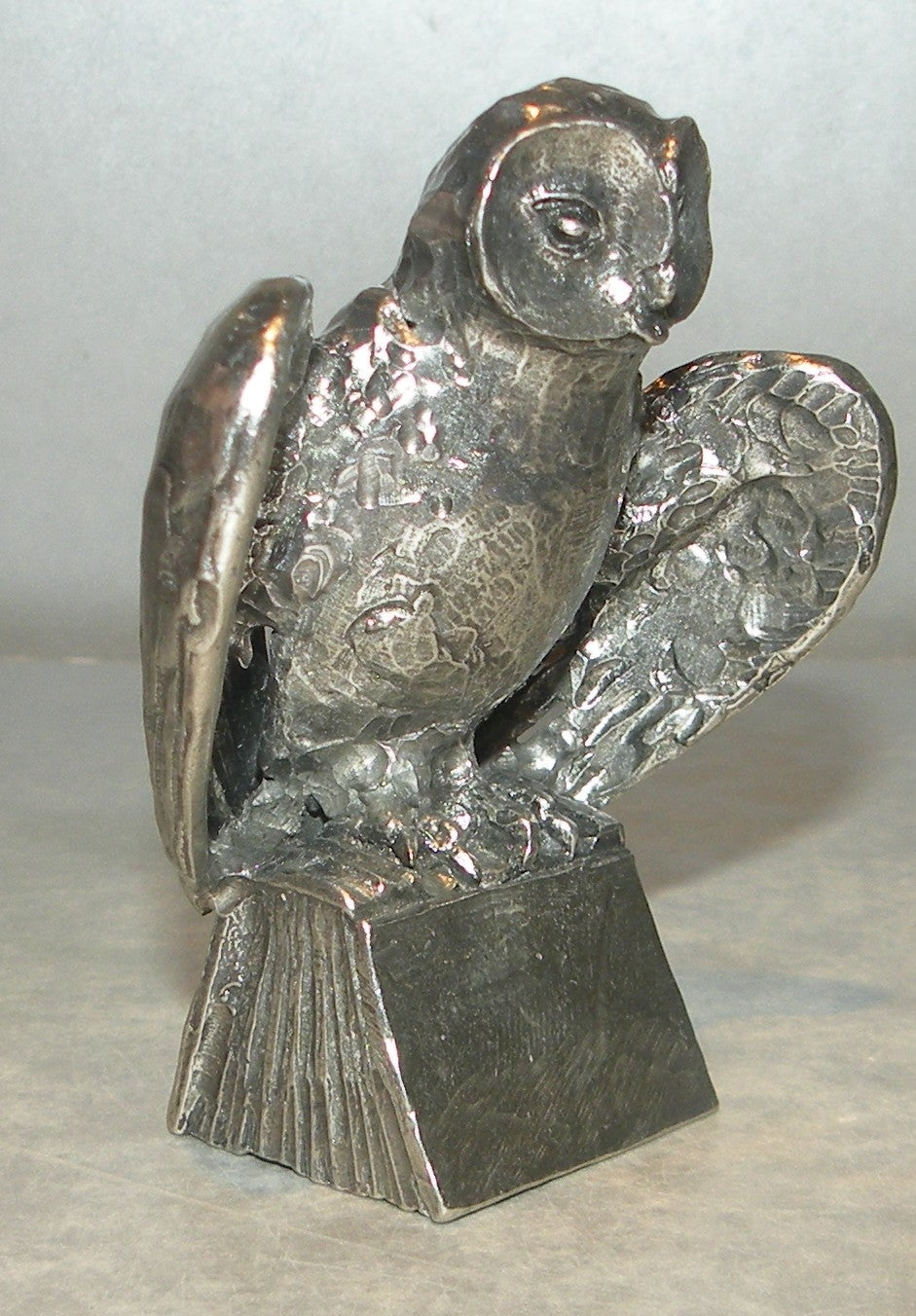 Owl on Book open wings  , Michel Laude