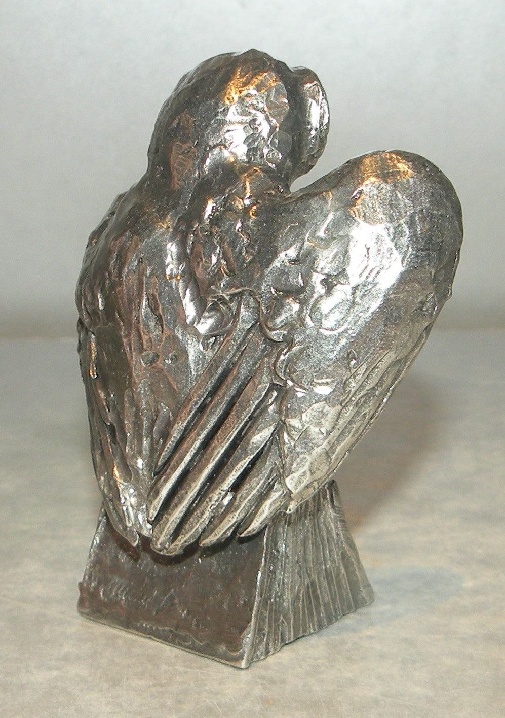 Owl on Book open wings  , Michel Laude