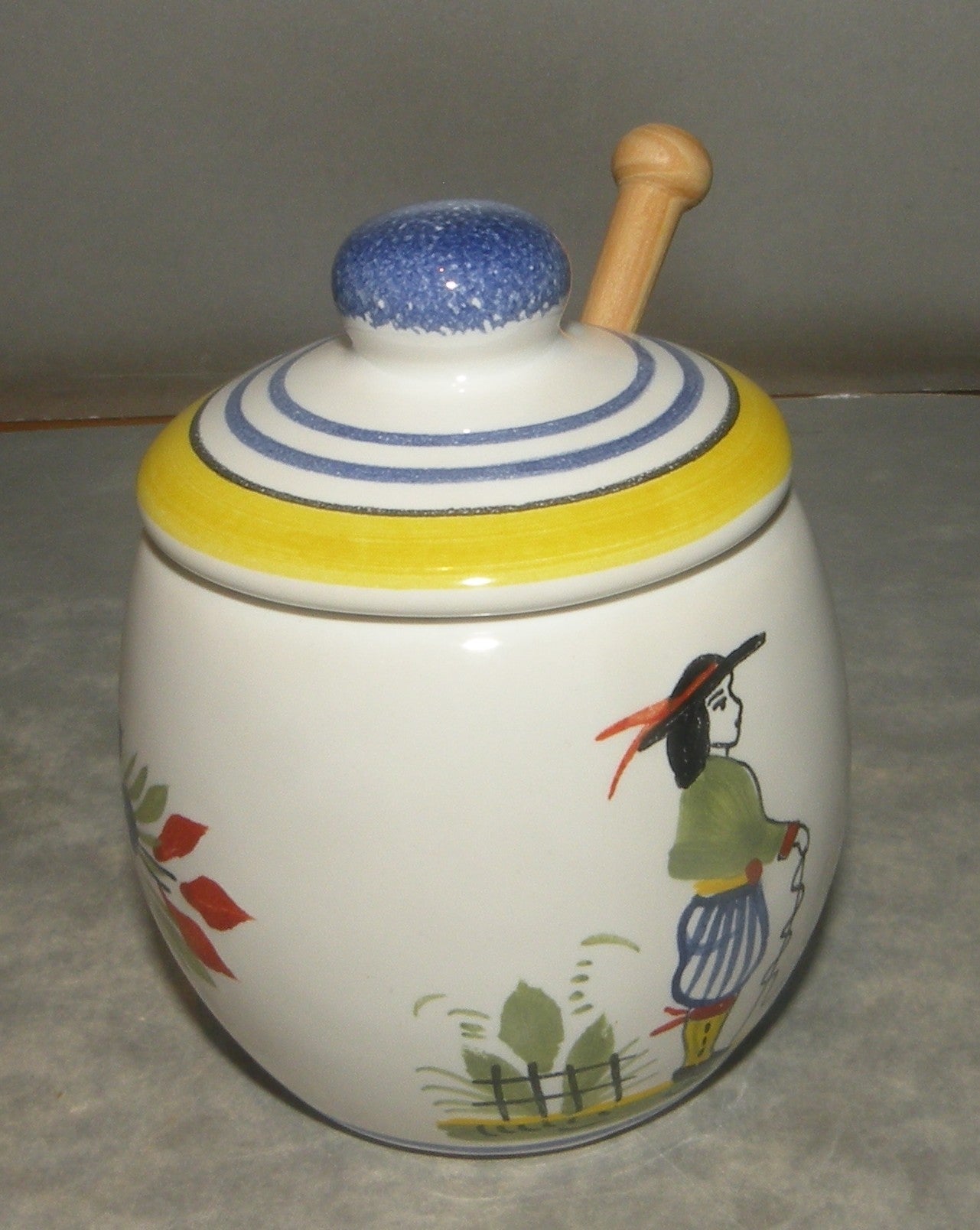 Mustard jar with a Man , Henriot