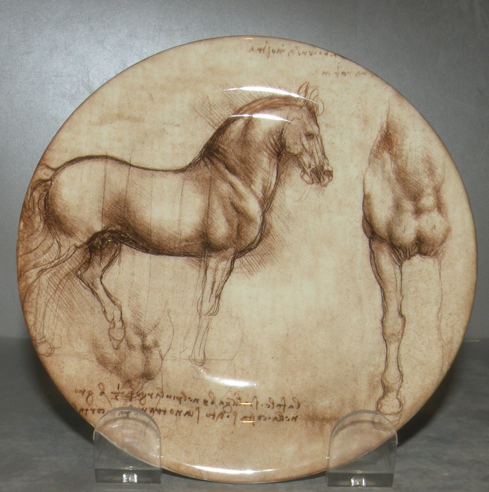 Bottle Coaster Horse 1 , Leonard de Vinci