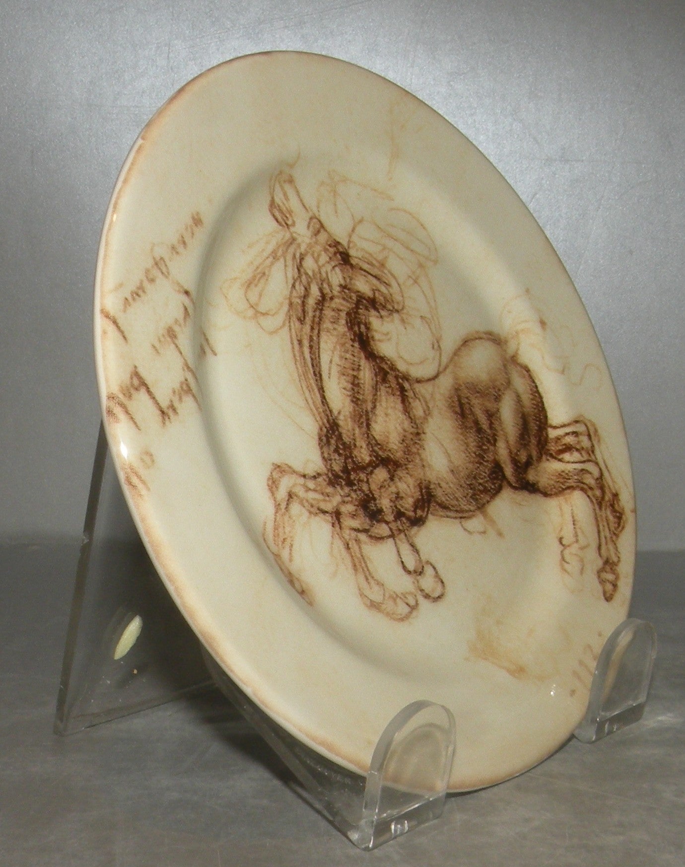 Bottle Coaster Horse 4 , Leonard de Vinci