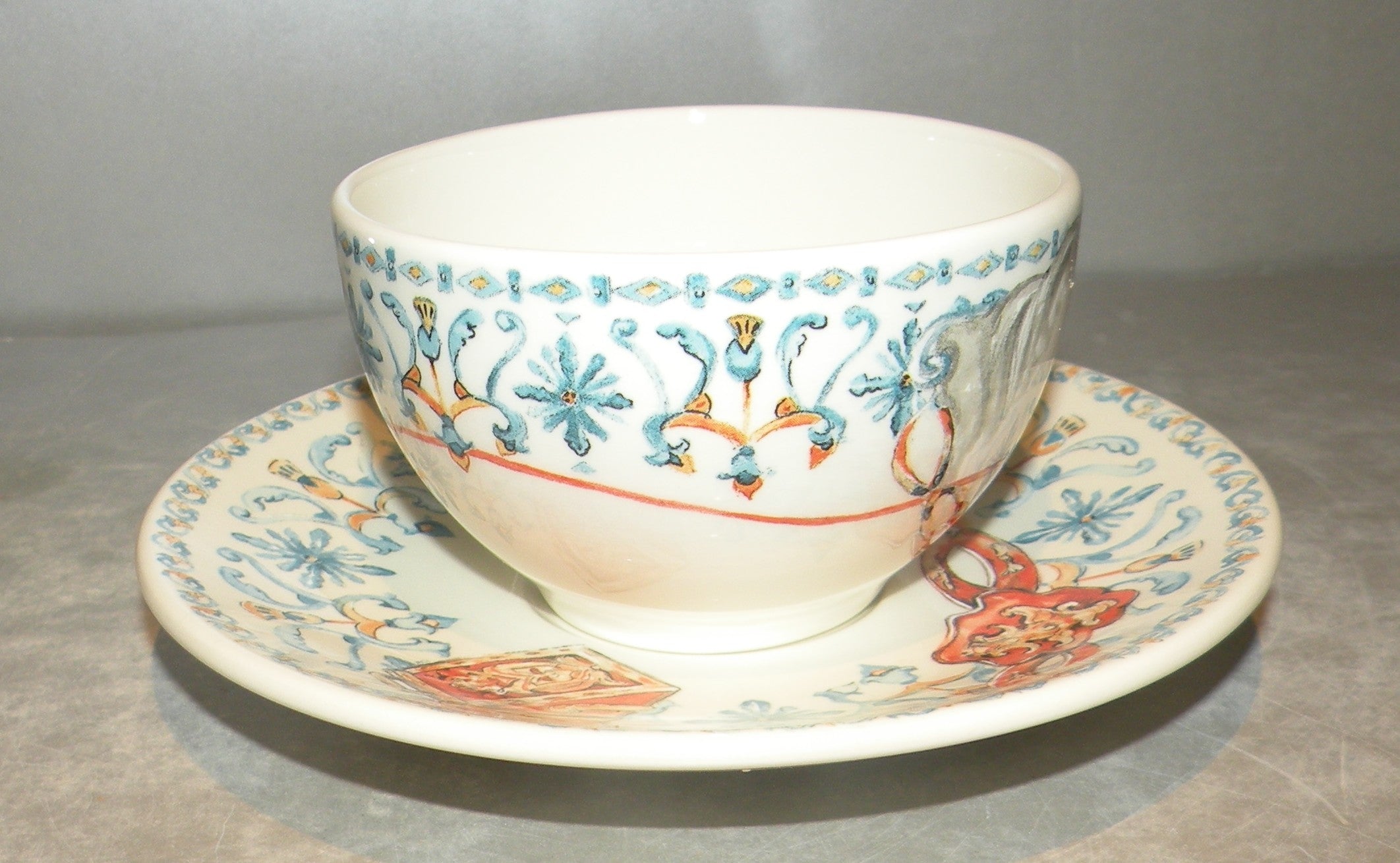Tea Cup & Saucer, Chevaux du Soleil