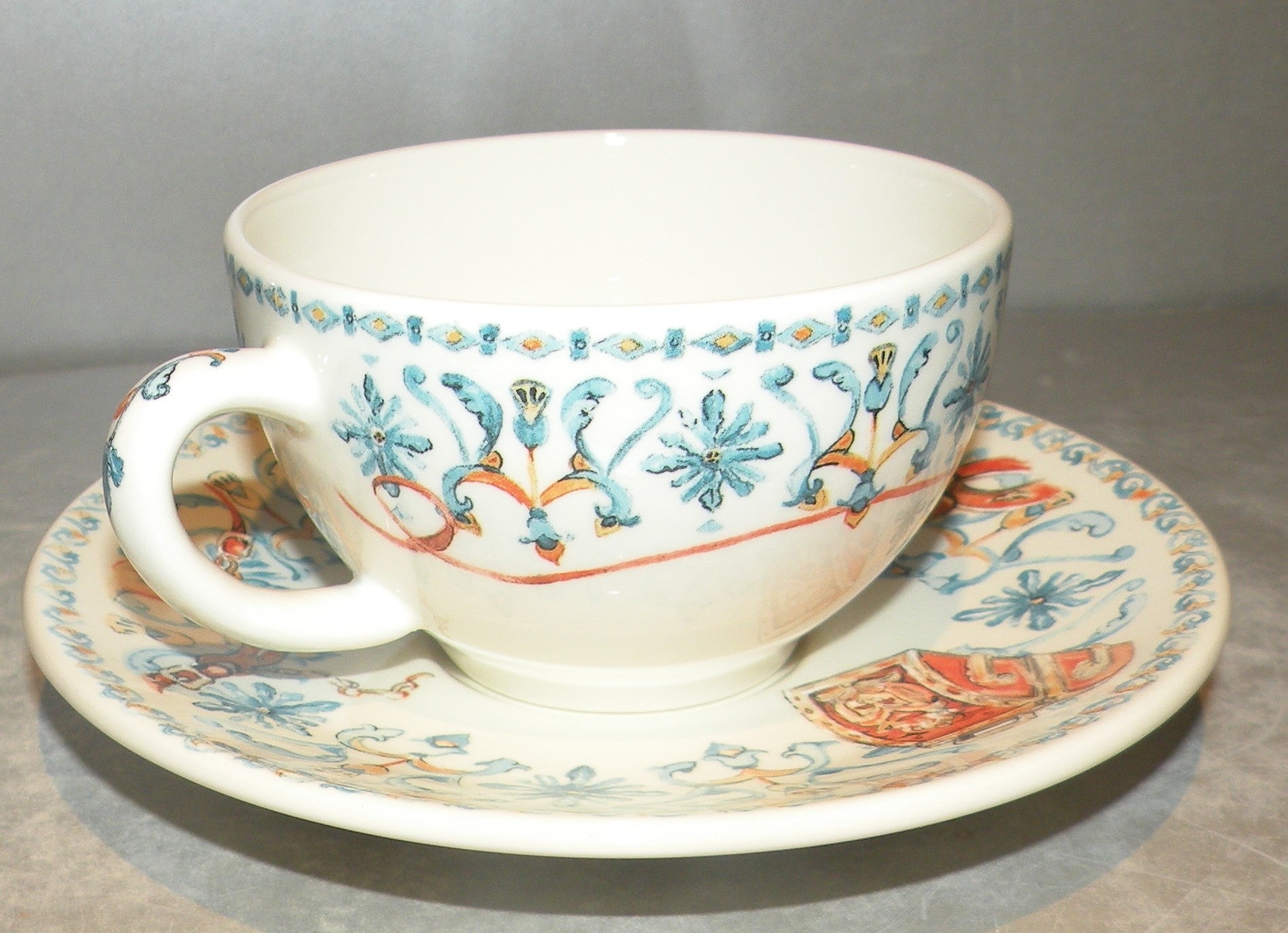 Tea Cup & Saucer, Chevaux du Soleil