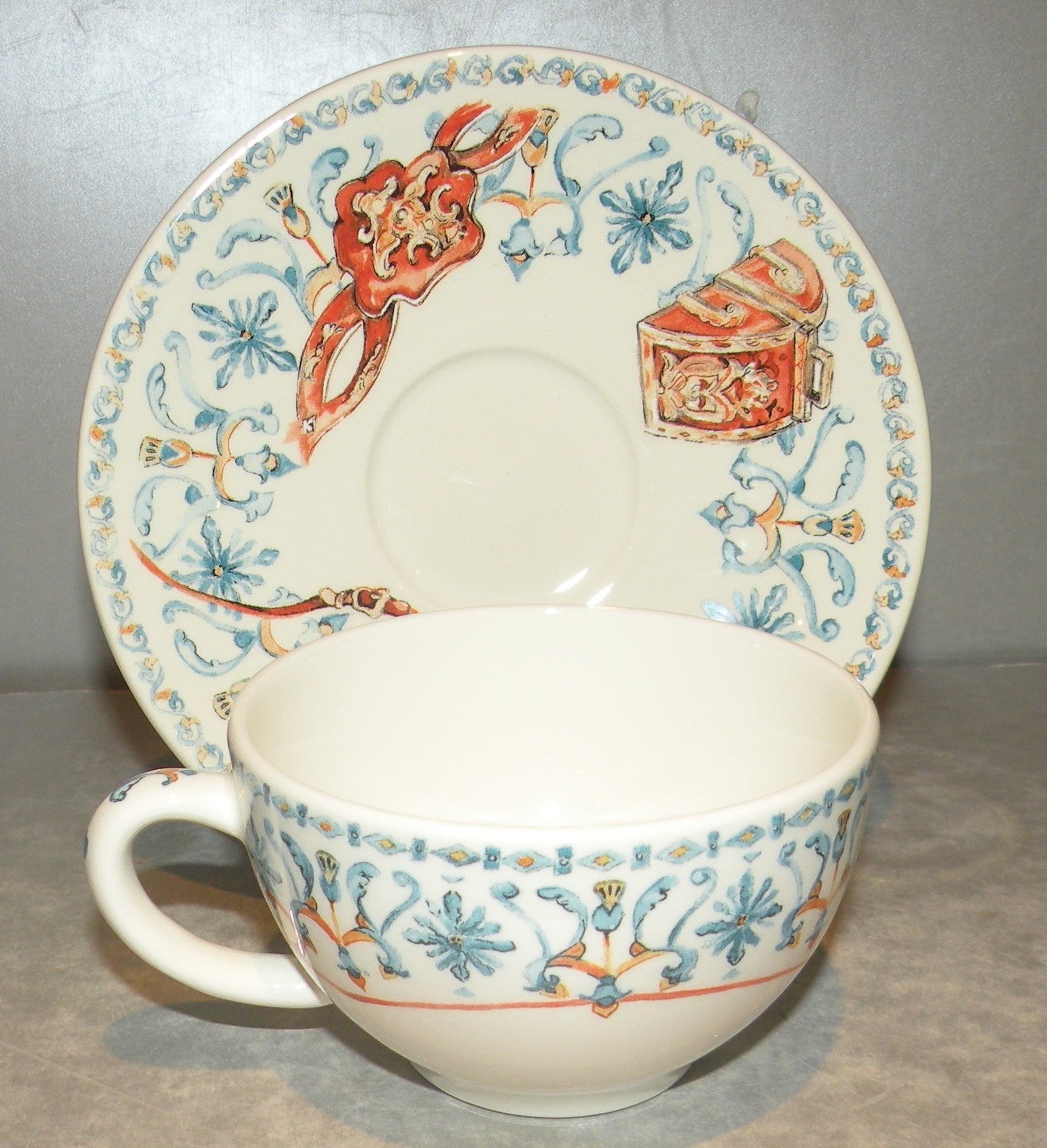 Tea Cup & Saucer, Chevaux du Soleil