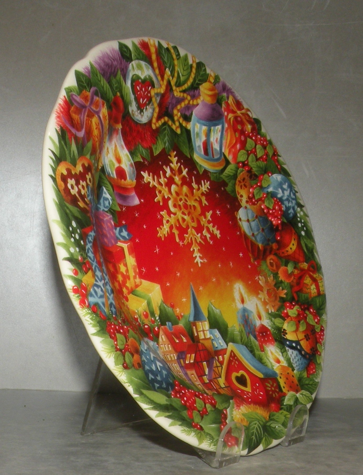 Dessert Plate Noel Red 2019