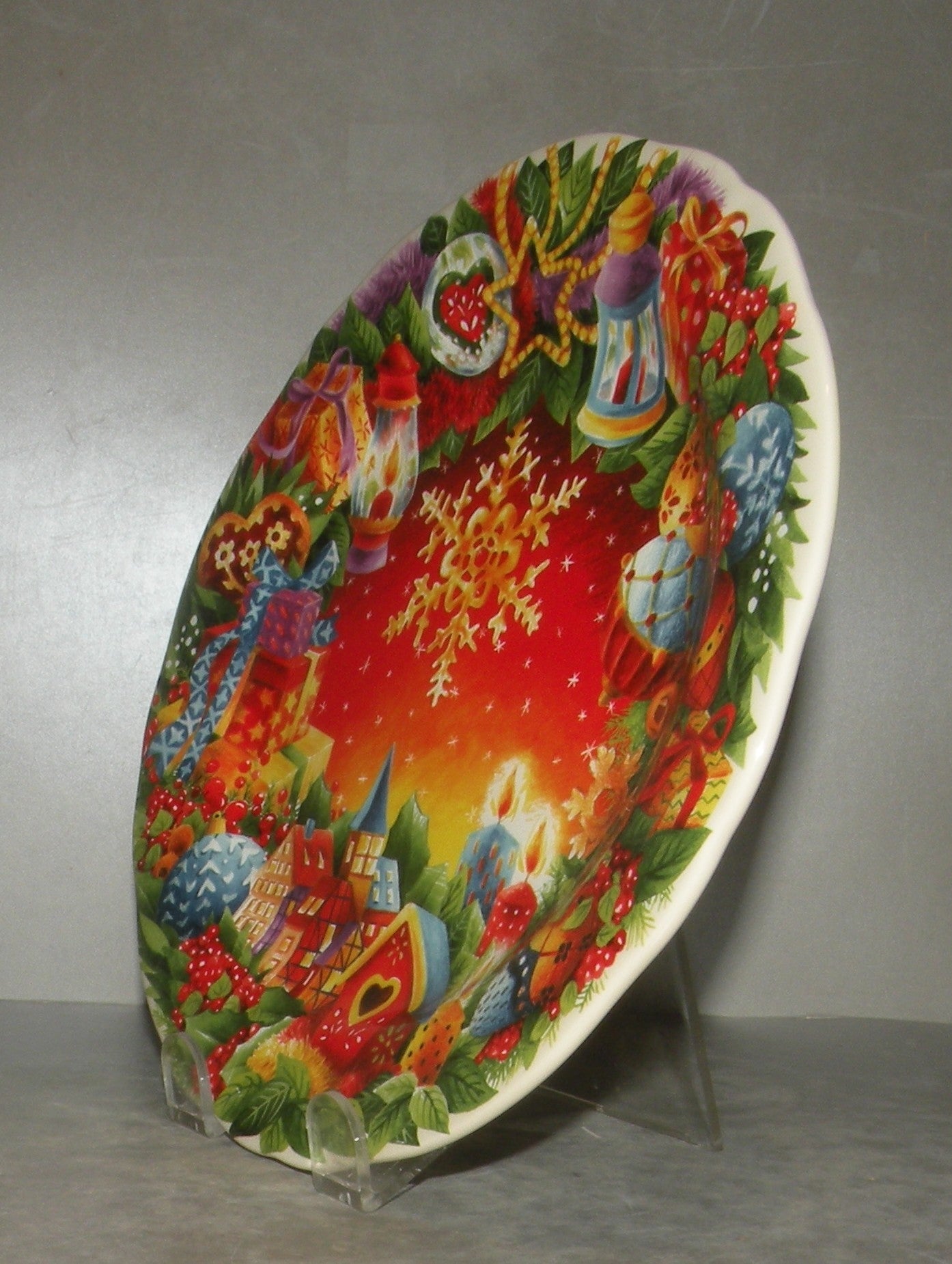 Dessert Plate Noel Red 2019