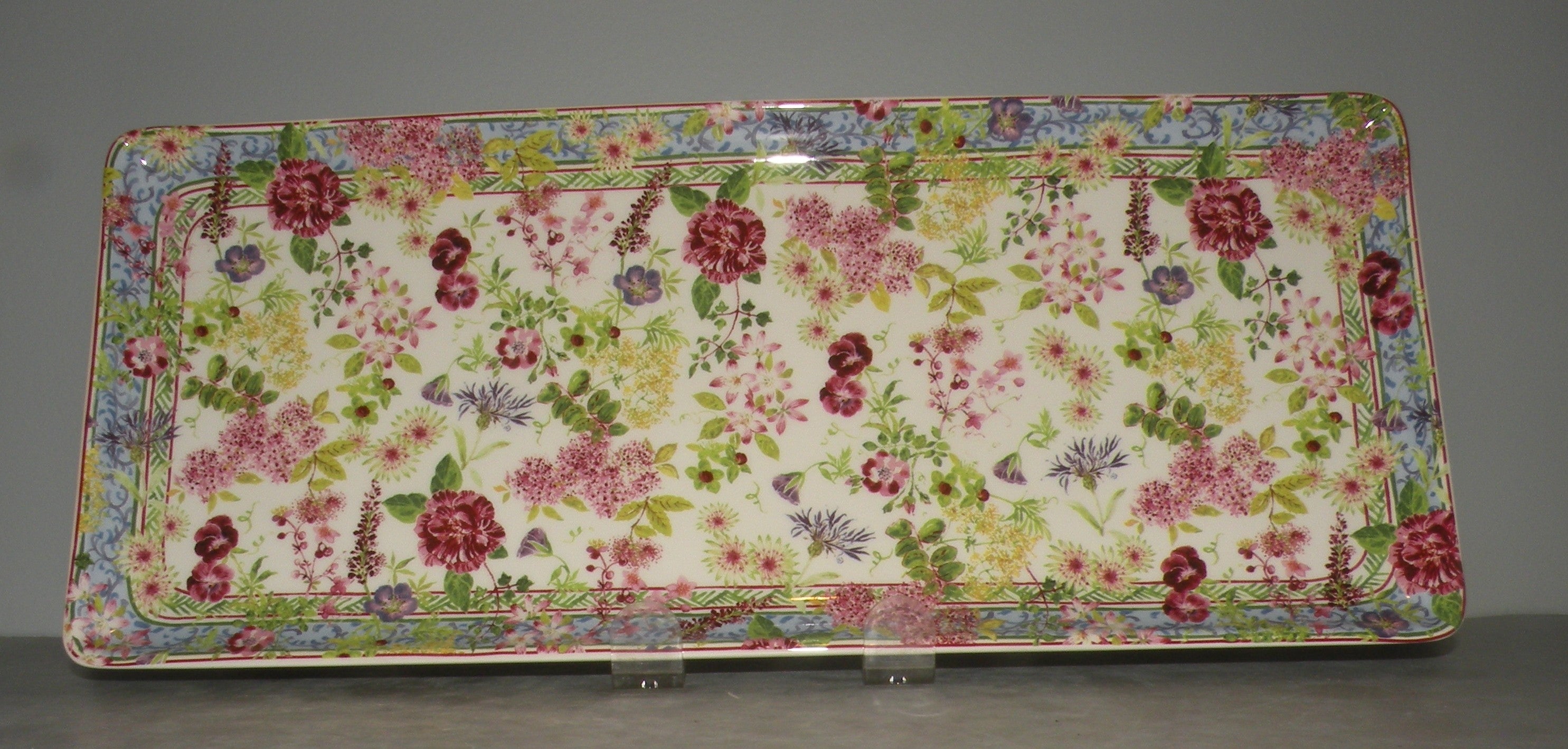 Oblong Serving Tray, Millefleurs