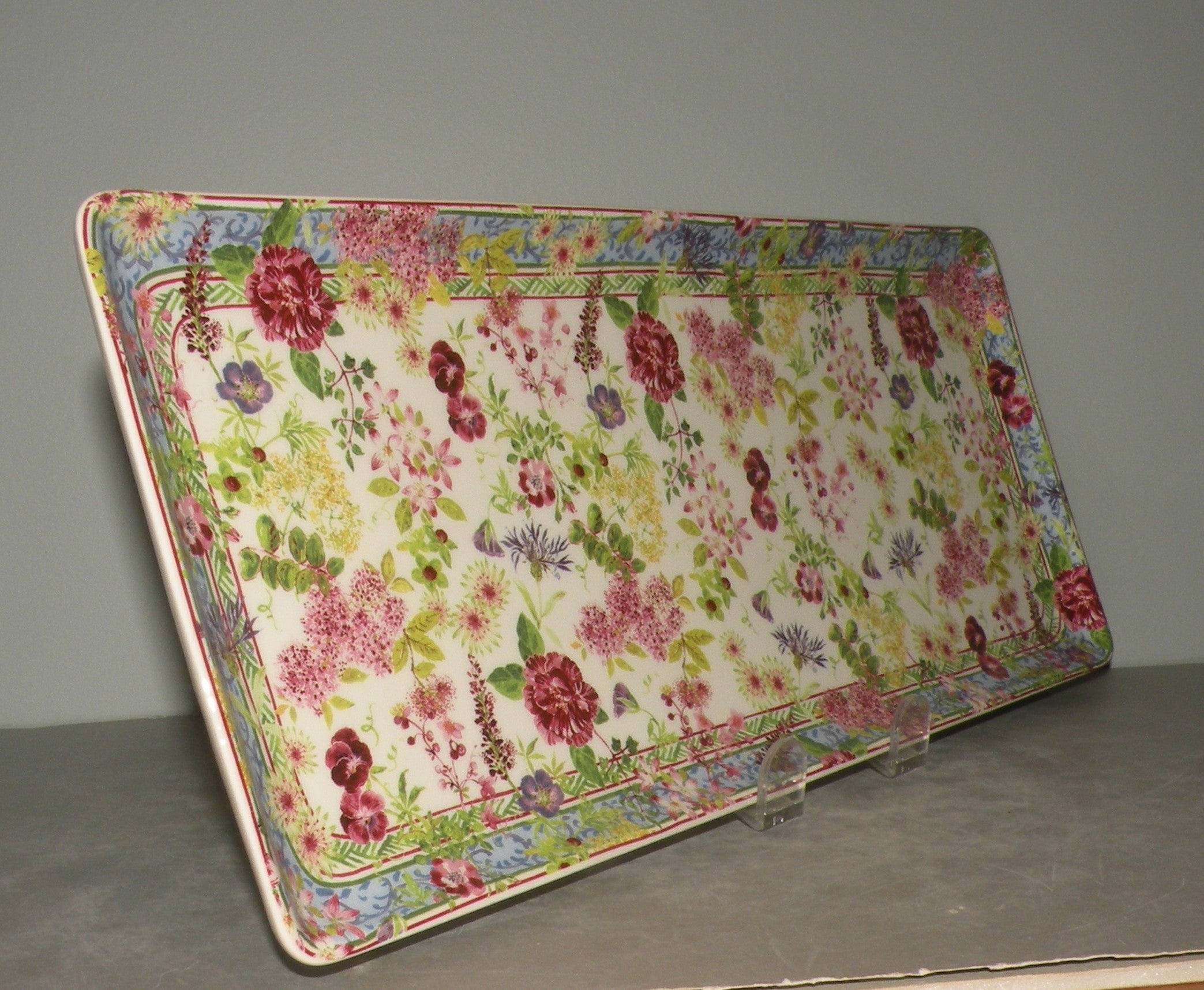Oblong Serving Tray, Millefleurs
