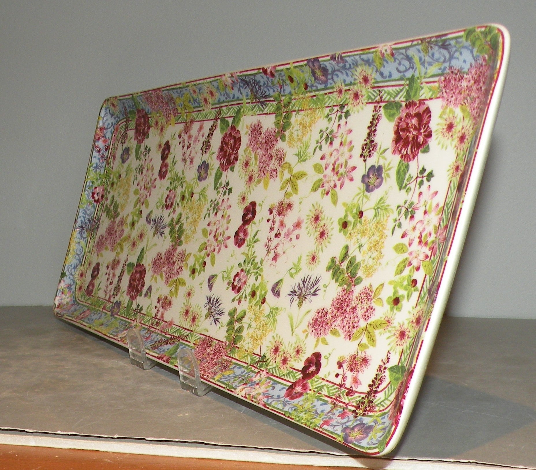 Oblong Serving Tray, Millefleurs