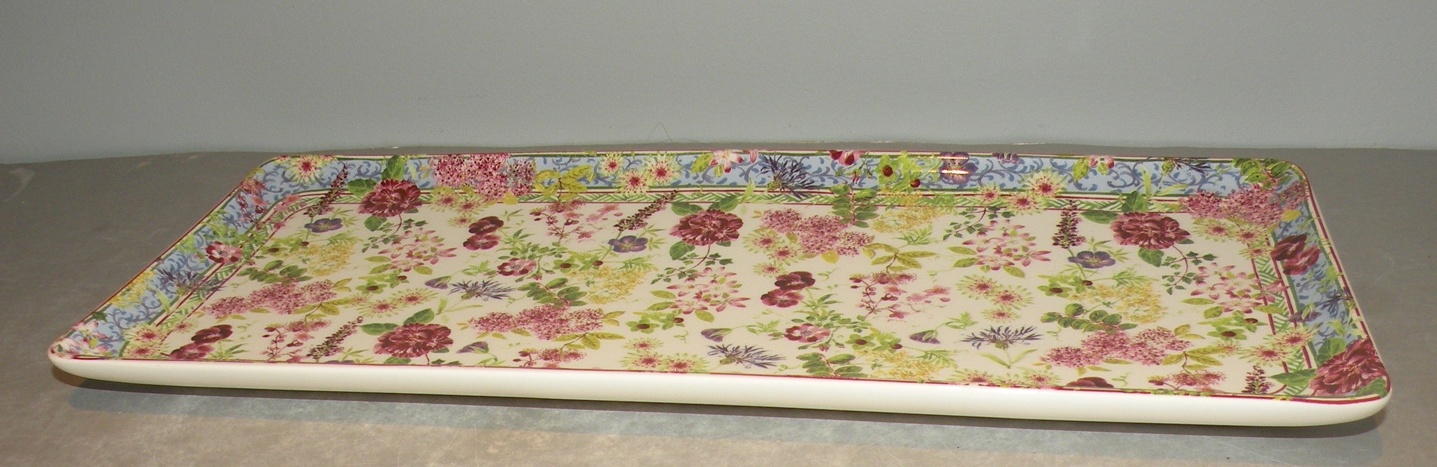 Oblong Serving Tray, Millefleurs